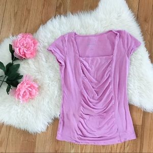 International Concepts pink shirt sleeve blouse